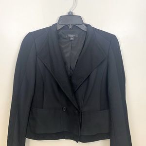 Ann Taylor Black petite crop blazer/jacket